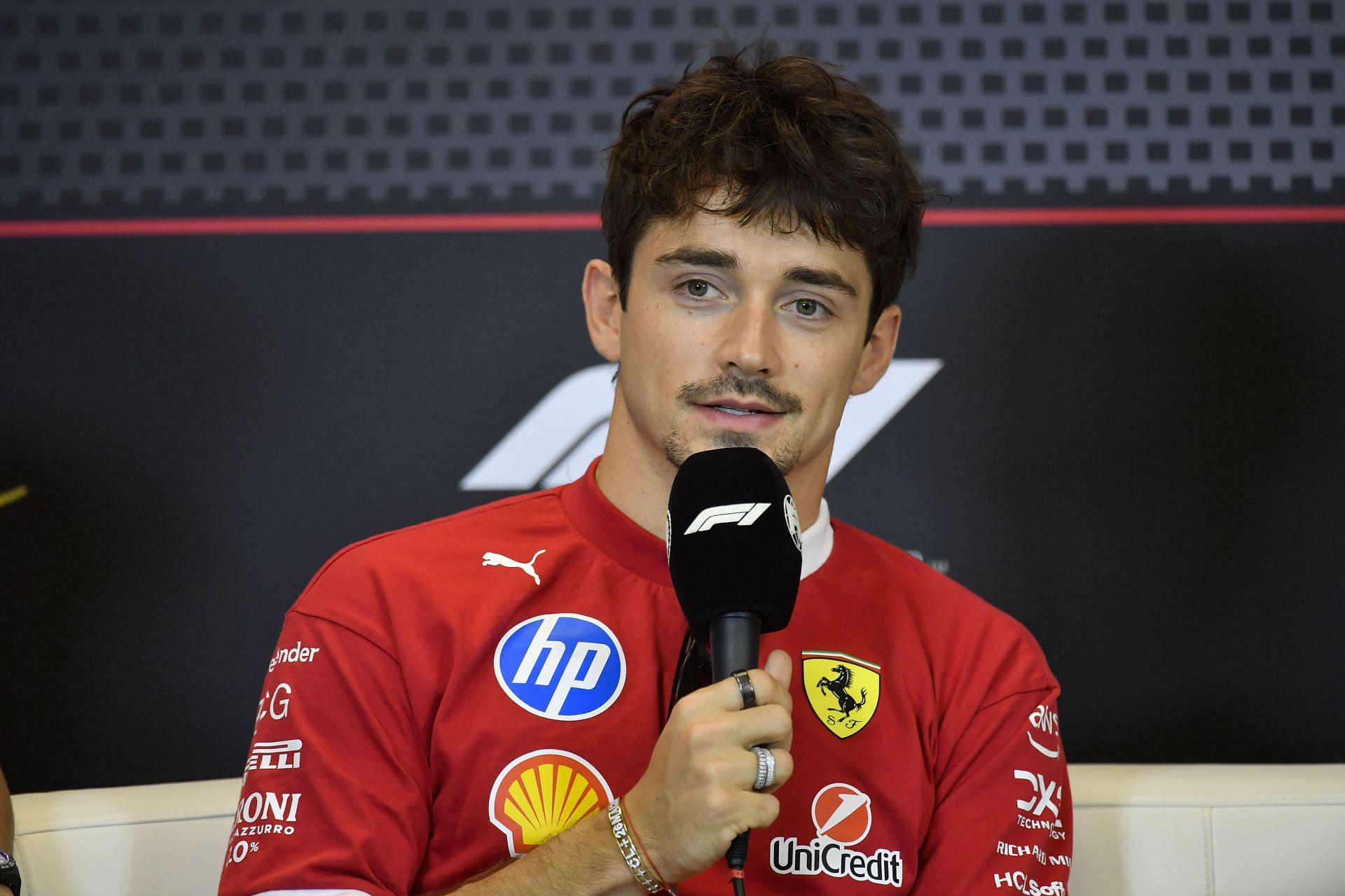 Charles Leclerc during the Monaco GP media day - Source: Getty